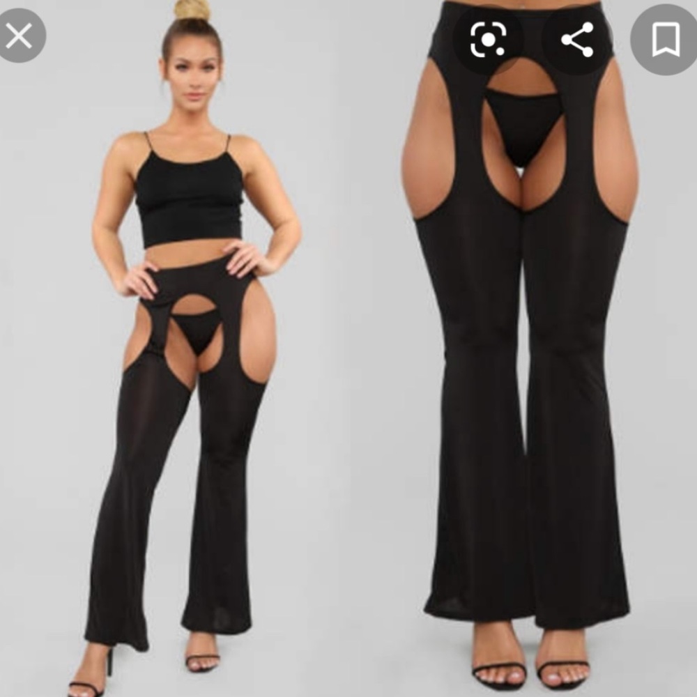 Cut out chap pants
